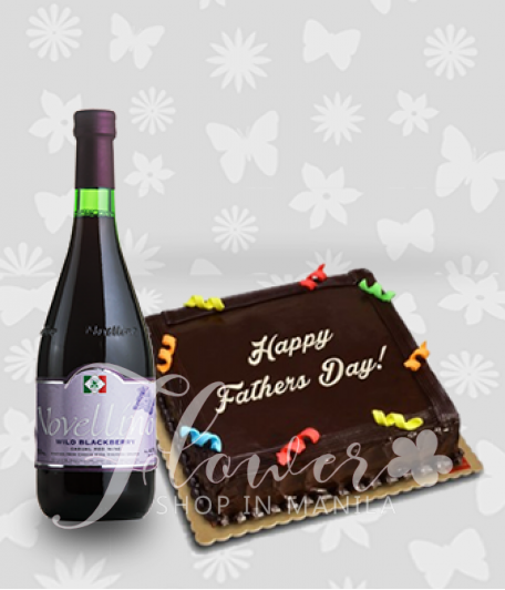 Chocolate Cake and Novellino Wild Blackberry Wine