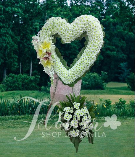 Heart Funeral Flower 2